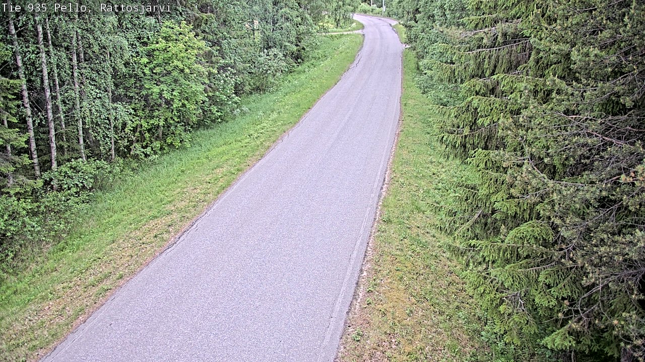 Kelikamerat Kuva Tie 935 Rattosjärvi, Pello, Lappi