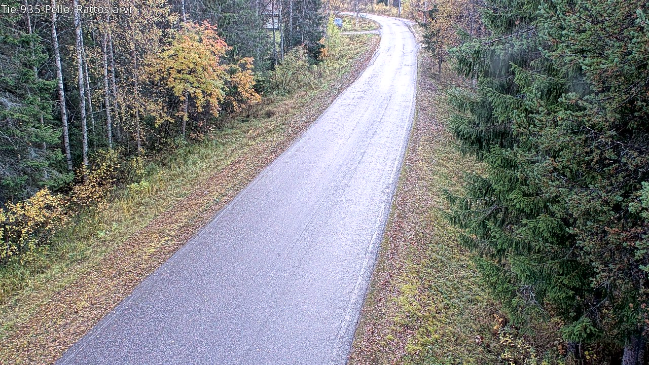 Kelikamerat Kuva Tie 935 Rattosjärvi, Pello, Lappi