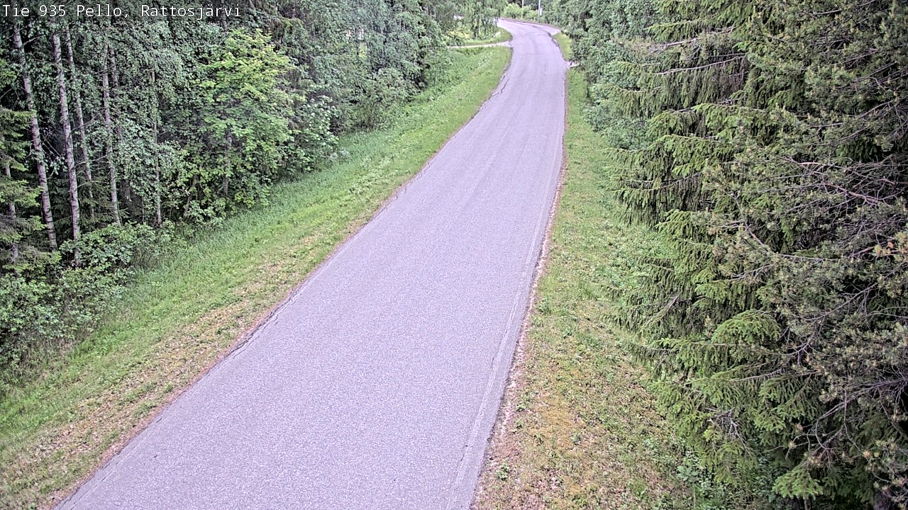 Kelikamerat Kuva Tie 935 Rattosjärvi, Pello, Lappi