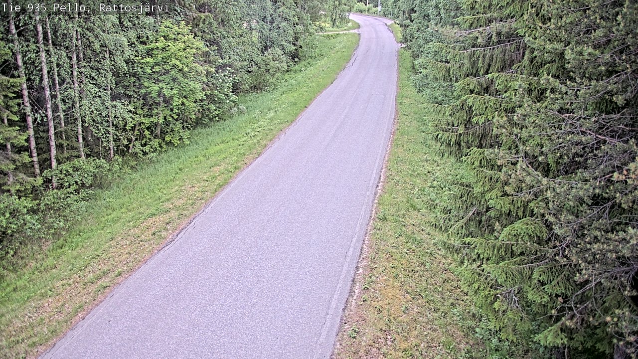 Kelikamerat Kuva Tie 935 Rattosjärvi, Pello, Lappi