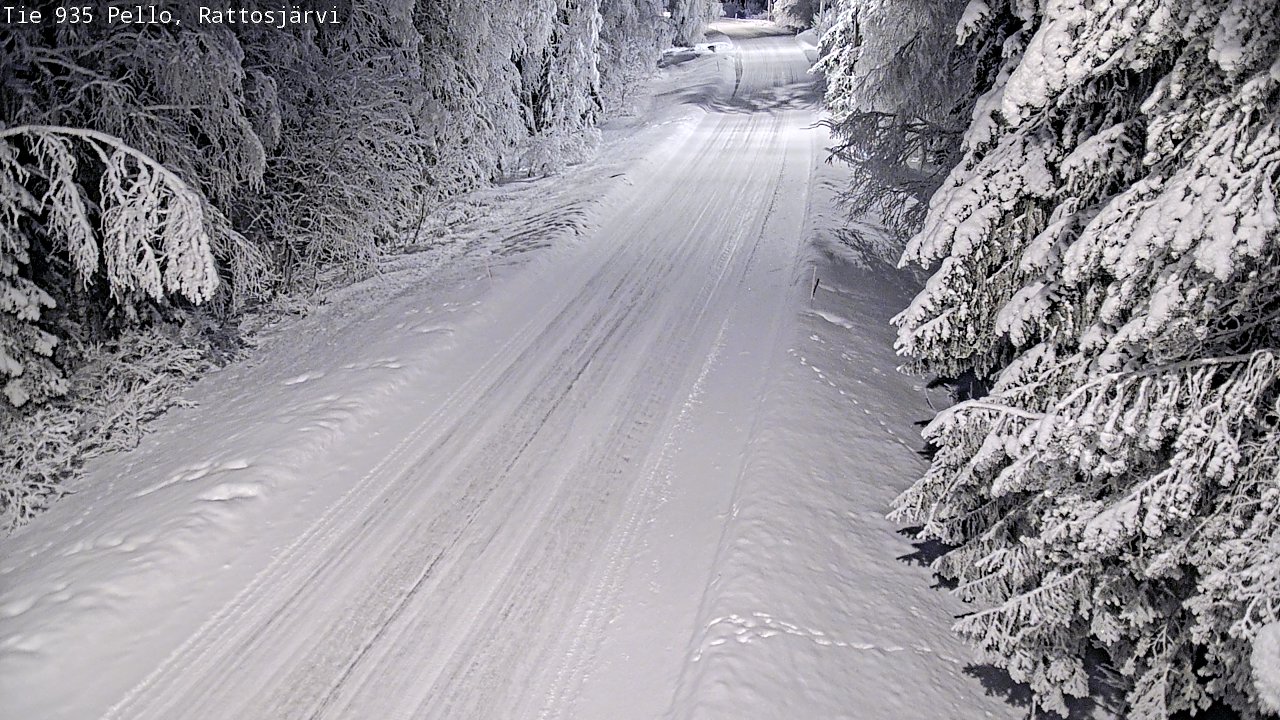 Kelikamerat Kuva Tie 935 Rattosjärvi, Pello, Lappi