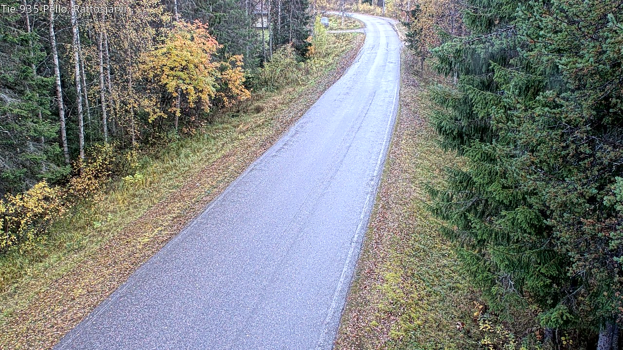 Kelikamerat Kuva Tie 935 Rattosjärvi, Pello, Lappi