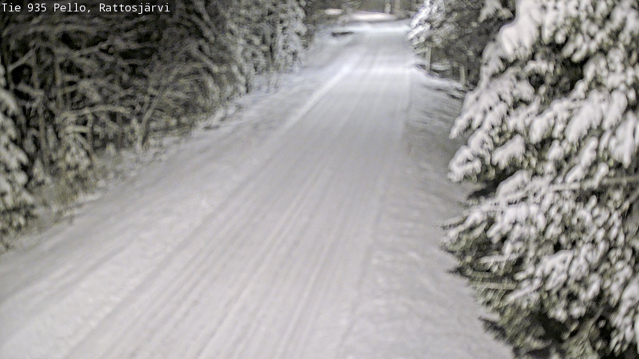 Weather Camera Image Road 935 Rattosjärvi, Pello, Lappi