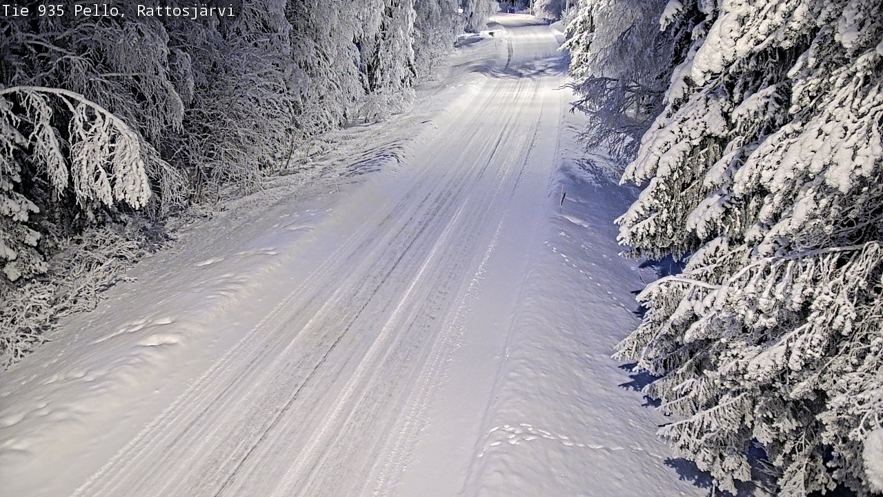 Kelikamerat Kuva Tie 935 Rattosjärvi, Pello, Lappi