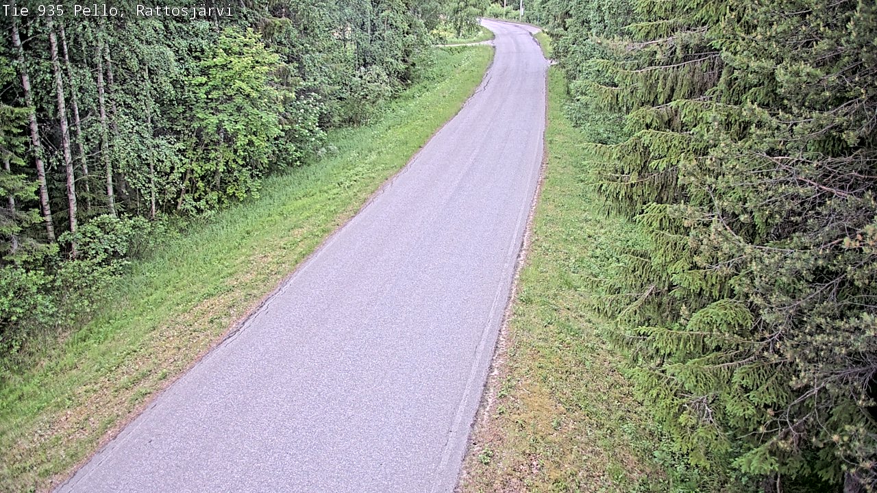 Kelikamerat Kuva Tie 935 Rattosjärvi, Pello, Lappi