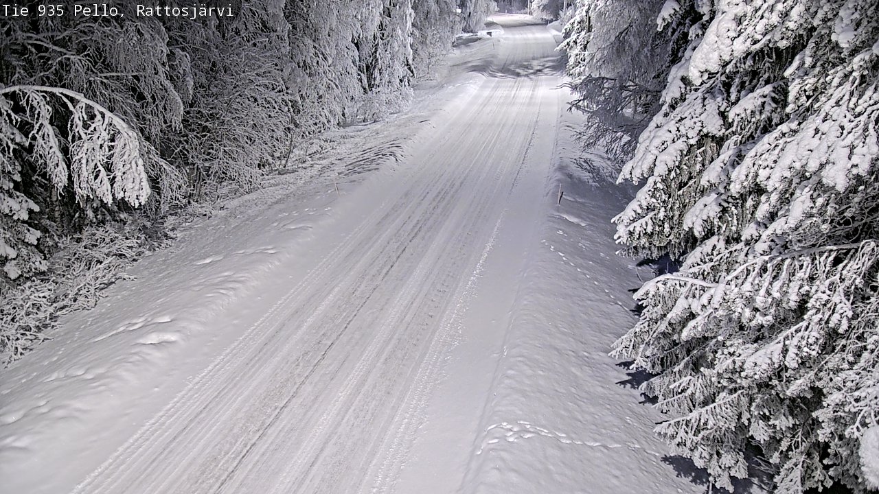 Kelikamerat Kuva Tie 935 Rattosjärvi, Pello, Lappi