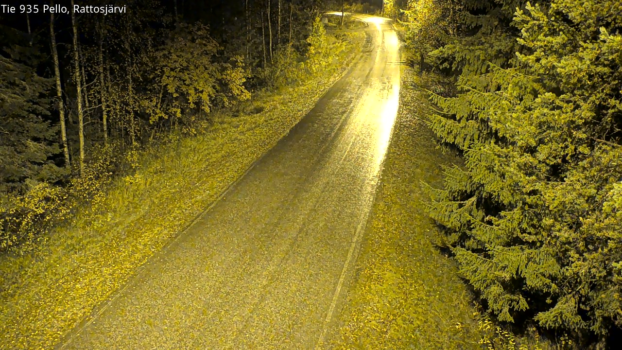 Kelikamerat Kuva Tie 935 Rattosjärvi, Pello, Lappi