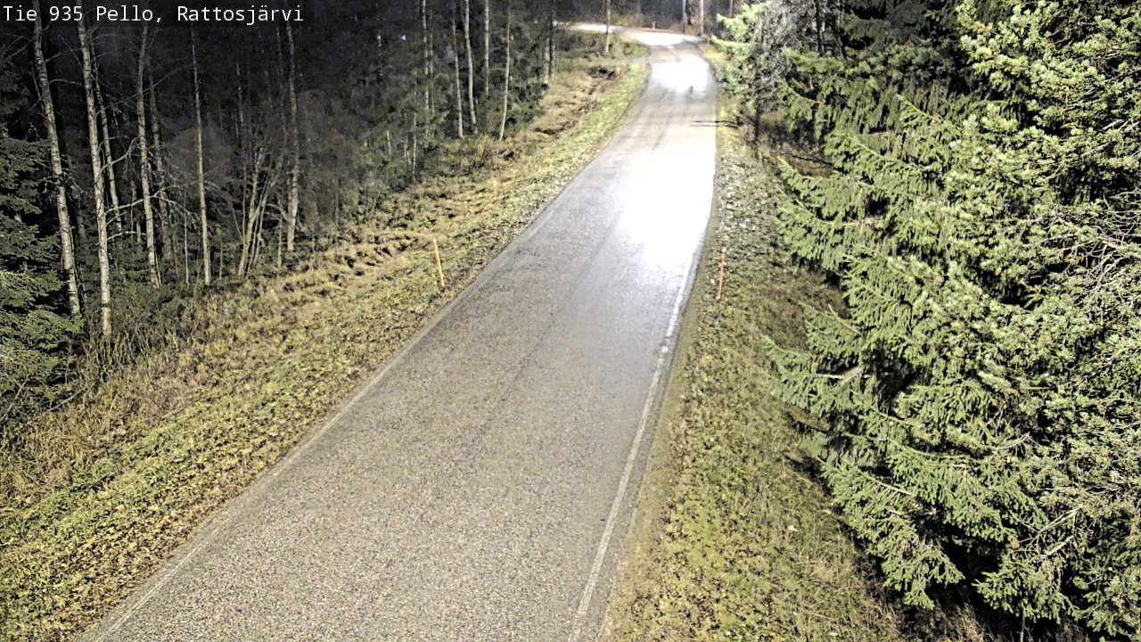 Kelikamerat Kuva Tie 935 Rattosjärvi, Pello, Lappi