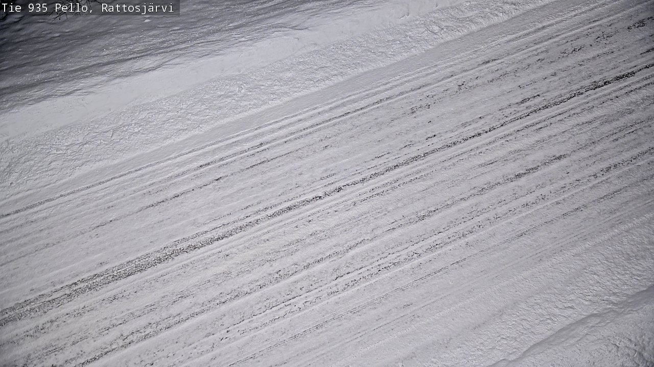 Weather Camera Image Road 935 Rattosjärvi, Pello, Lappi