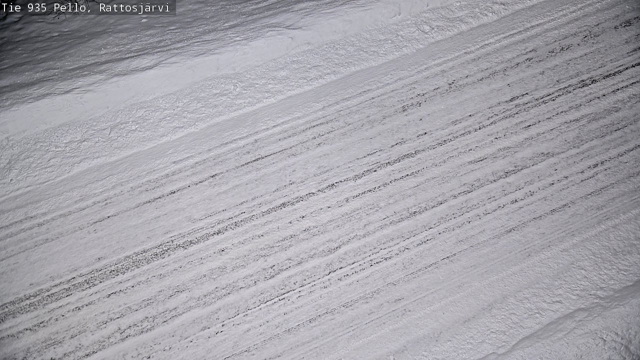 Weather Camera Image Road 935 Rattosjärvi, Pello, Lappi