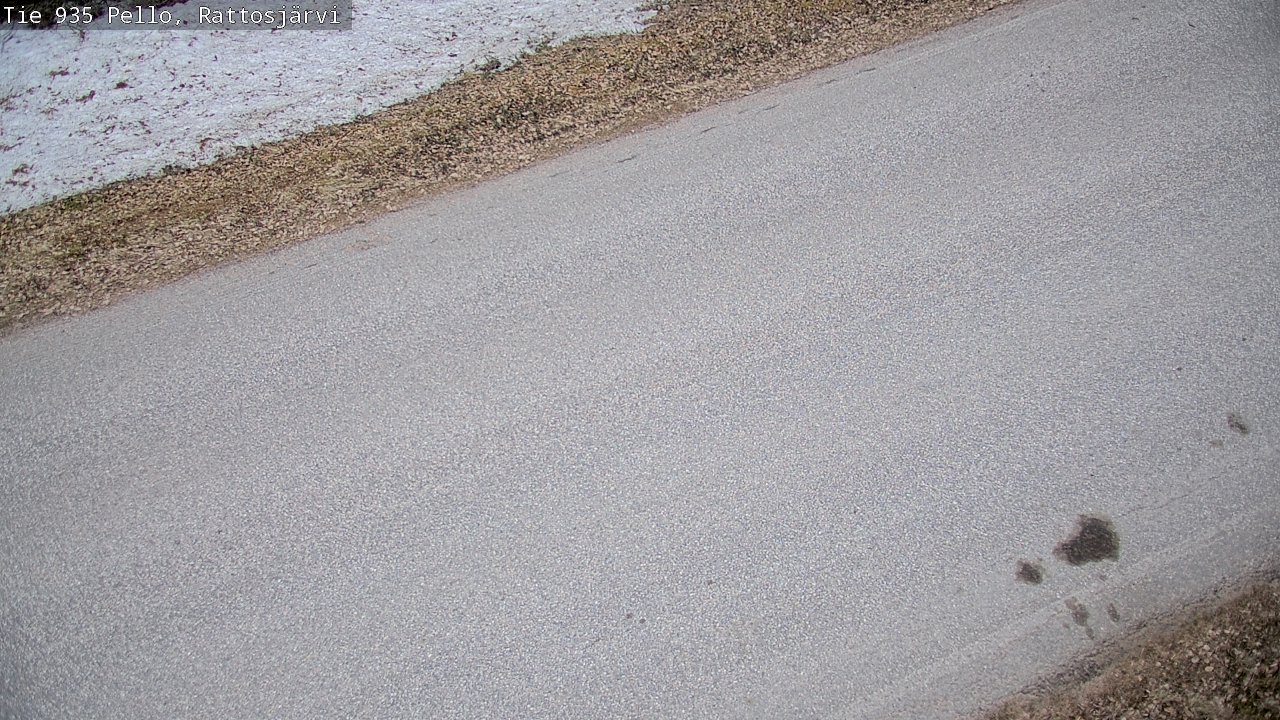 Weather Camera Image Väg 935 Rattosjärvi, Pello, Lappi