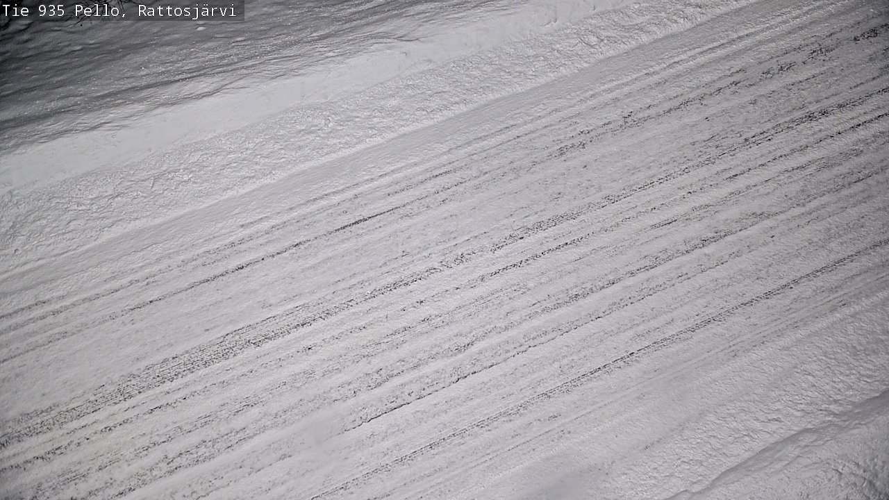 Weather Camera Image Road 935 Rattosjärvi, Pello, Lappi