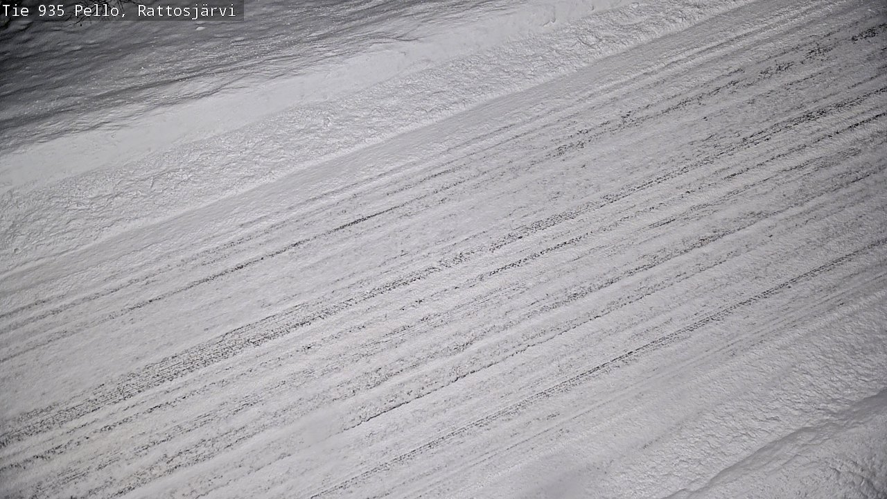 Weather Camera Image Road 935 Rattosjärvi, Pello, Lappi