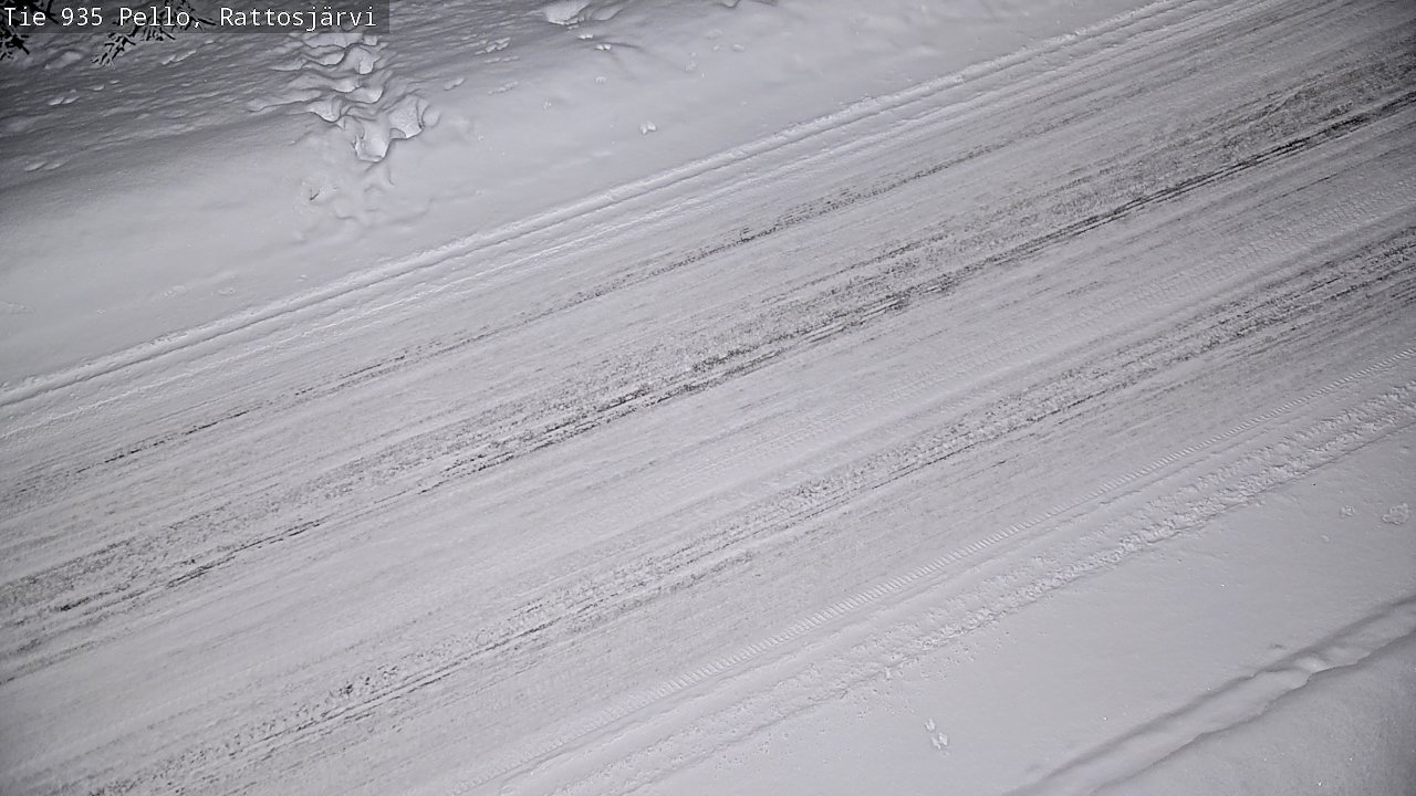 Kelikamerat Kuva Tie 935 Rattosjärvi, Pello, Lappi