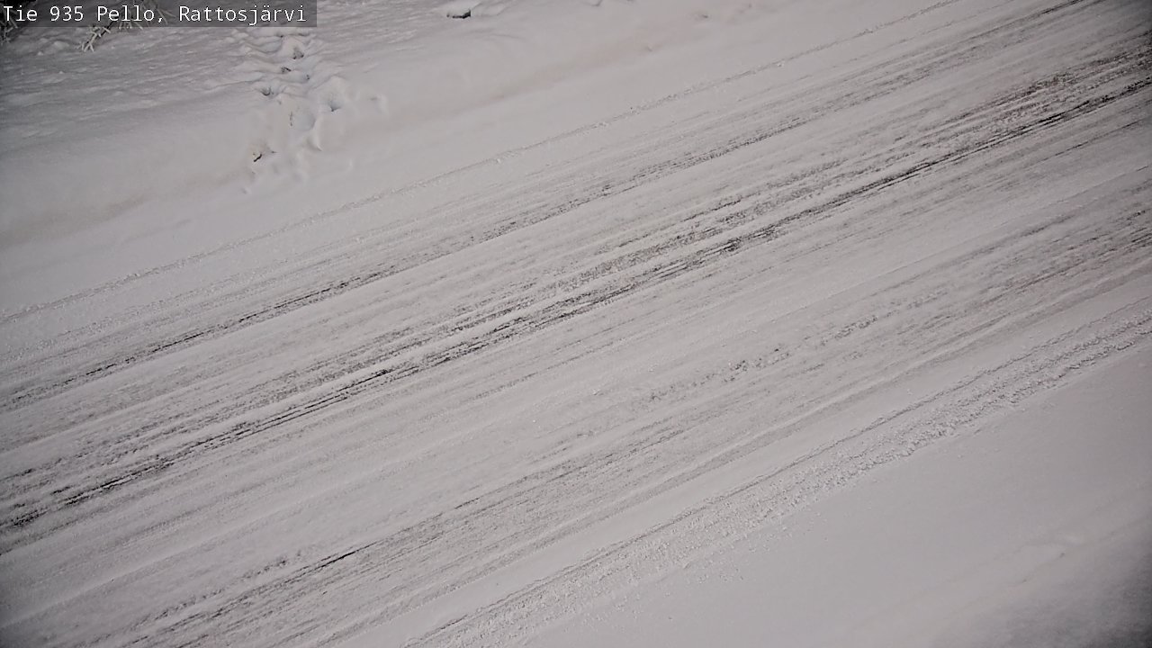 Kelikamerat Kuva Tie 935 Rattosjärvi, Pello, Lappi