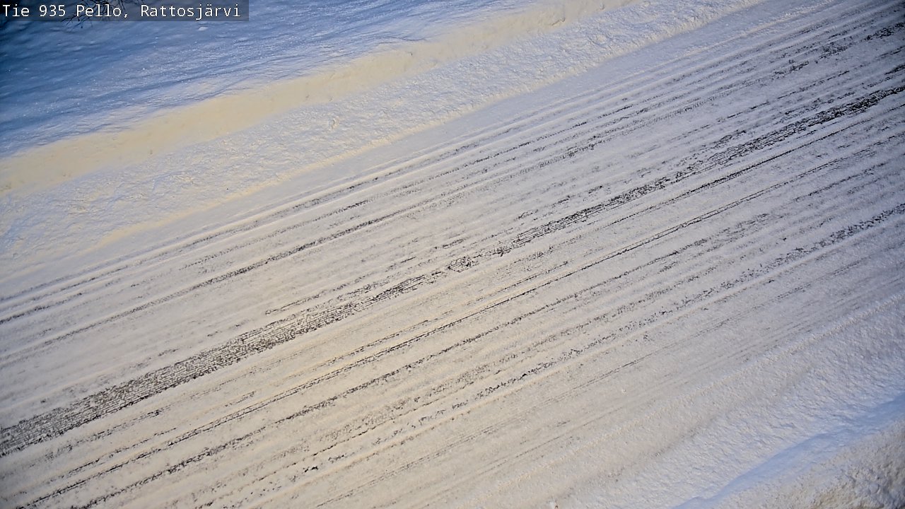 Weather Camera Image Road 935 Rattosjärvi, Pello, Lappi