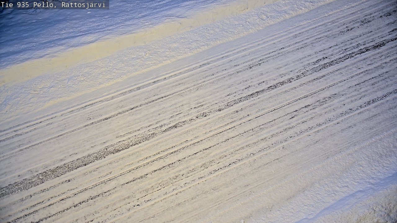 Weather Camera Image Road 935 Rattosjärvi, Pello, Lappi