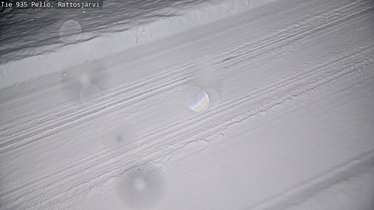 Weather Camera Image Road 935 Rattosjärvi, Pello, Lappi