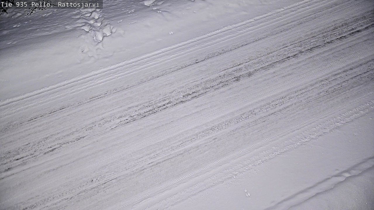 Kelikamerat Kuva Tie 935 Rattosjärvi, Pello, Lappi