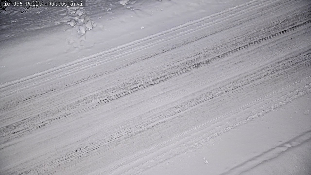 Kelikamerat Kuva Tie 935 Rattosjärvi, Pello, Lappi