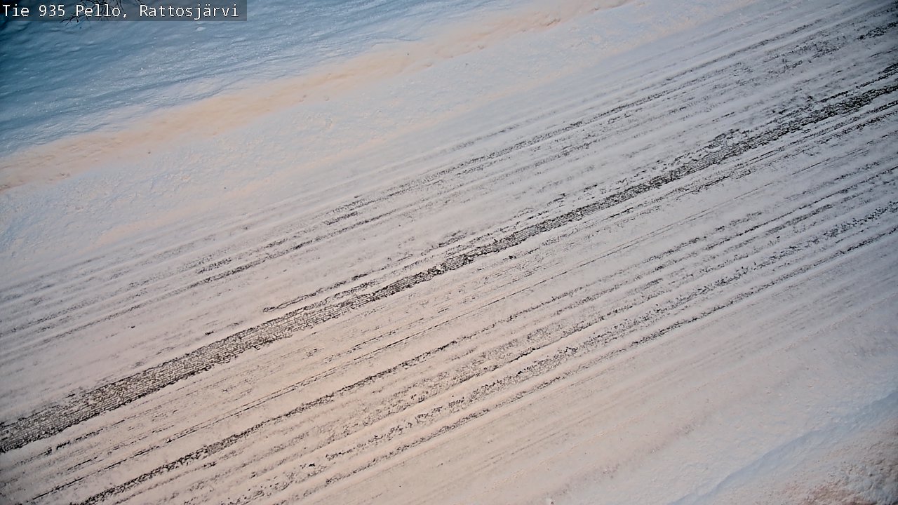 Weather Camera Image Road 935 Rattosjärvi, Pello, Lappi