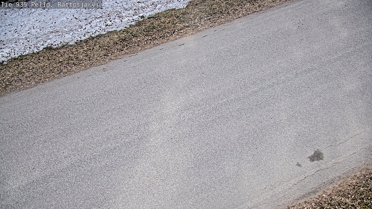 Weather Camera Image Väg 935 Rattosjärvi, Pello, Lappi