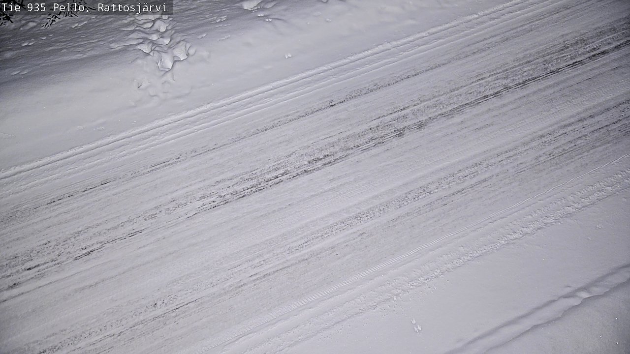 Kelikamerat Kuva Tie 935 Rattosjärvi, Pello, Lappi