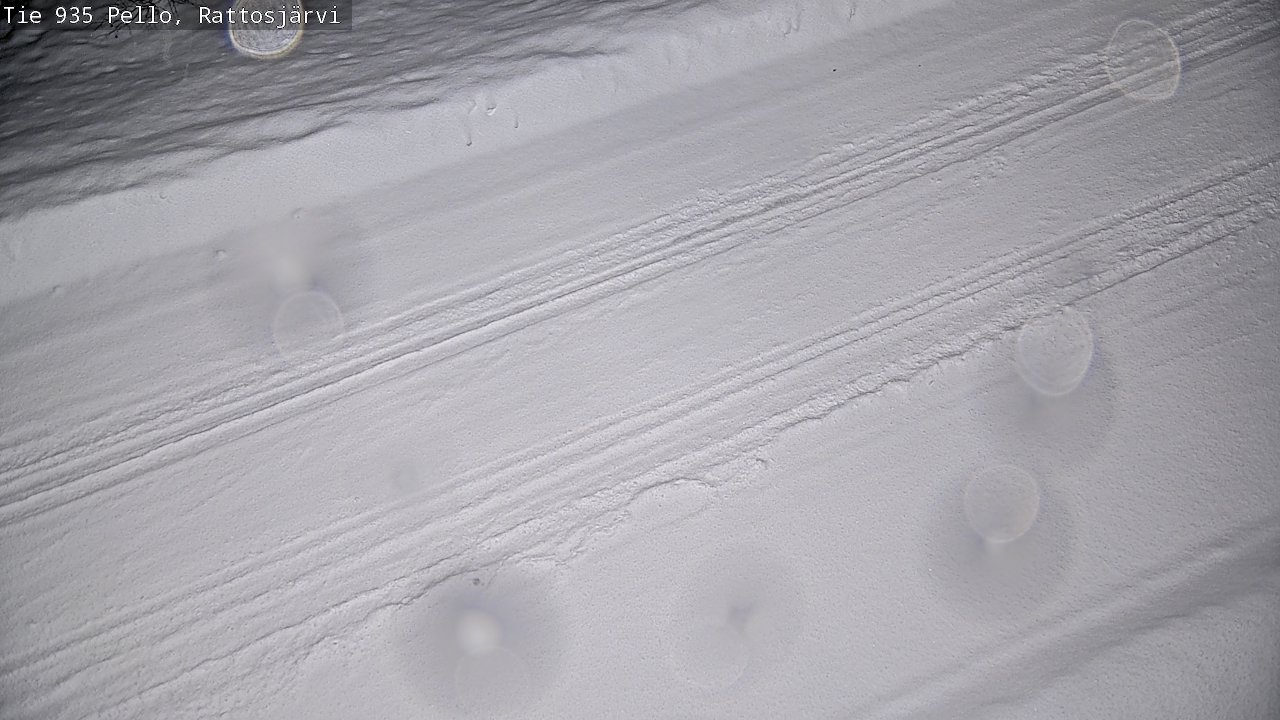 Weather Camera Image Road 935 Rattosjärvi, Pello, Lappi