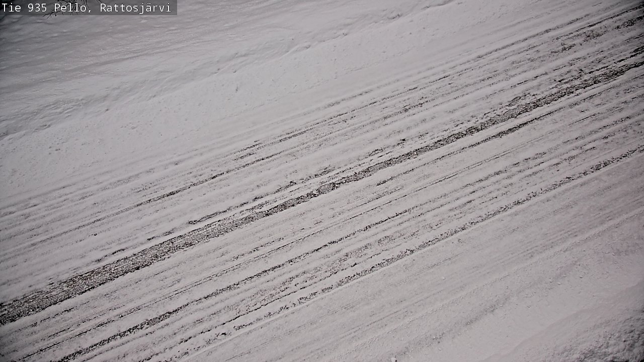 Weather Camera Image Road 935 Rattosjärvi, Pello, Lappi