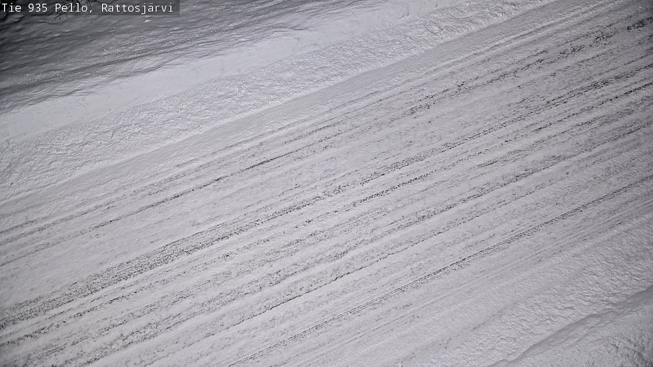 Weather Camera Image Road 935 Rattosjärvi, Pello, Lappi