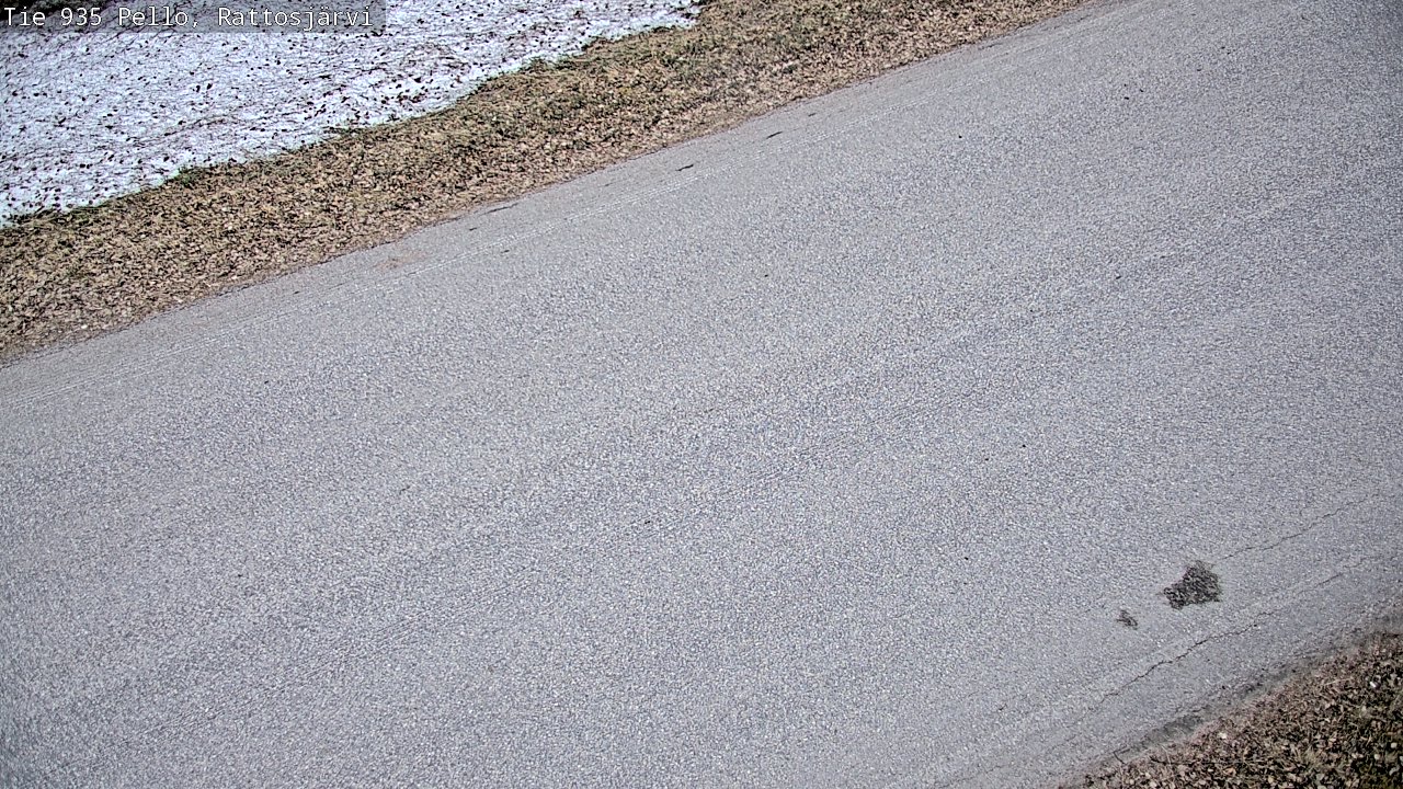 Weather Camera Image Väg 935 Rattosjärvi, Pello, Lappi