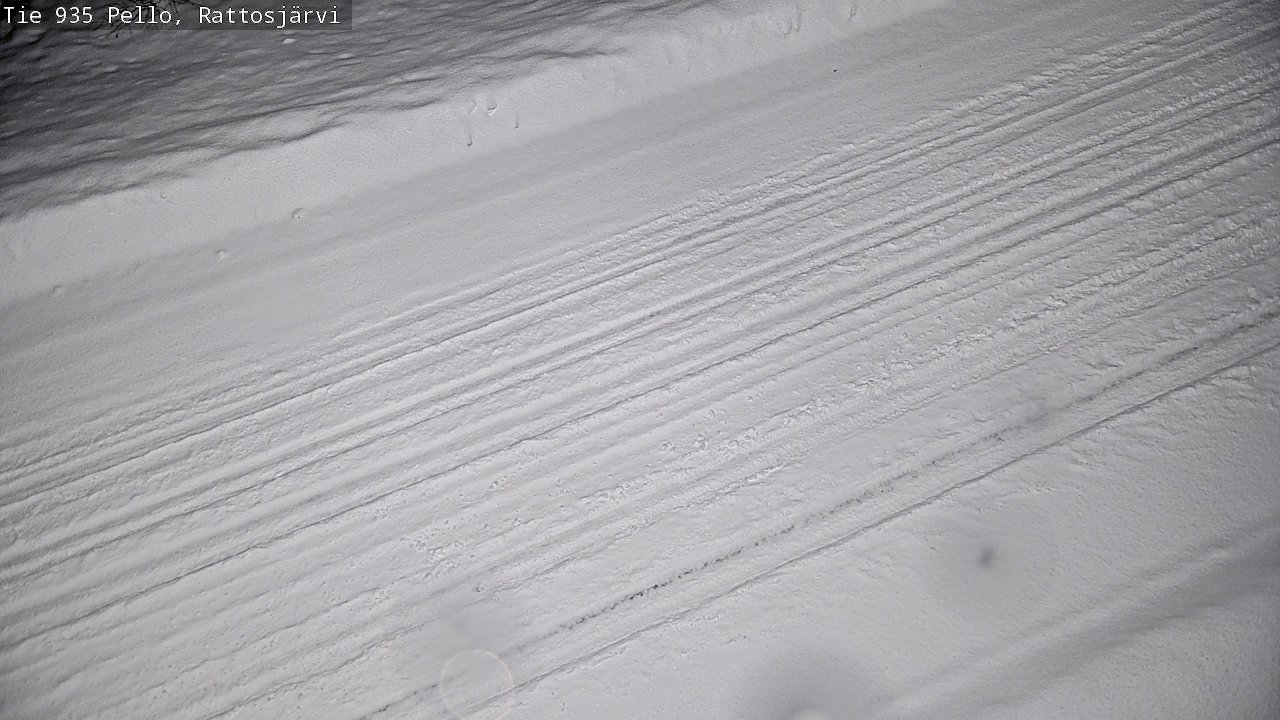 Weather Camera Image Road 935 Rattosjärvi, Pello, Lappi