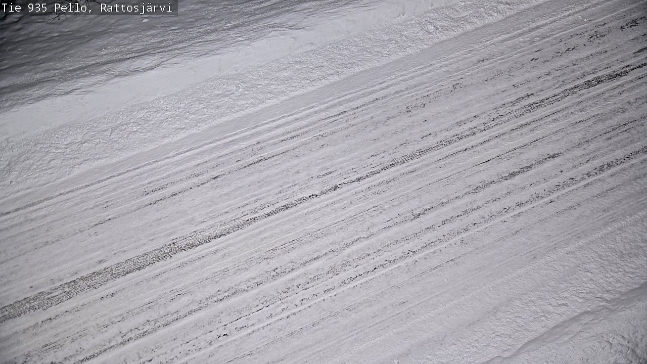 Weather Camera Image Road 935 Rattosjärvi, Pello, Lappi