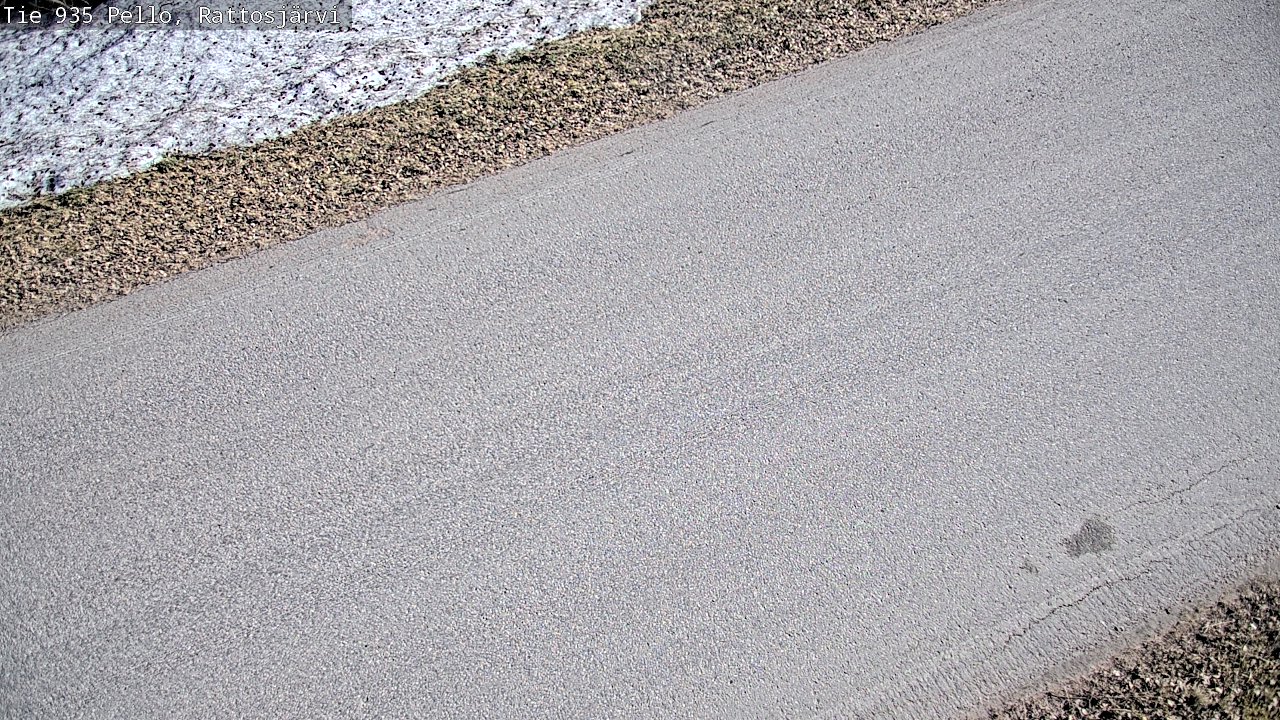 Weather Camera Image Väg 935 Rattosjärvi, Pello, Lappi