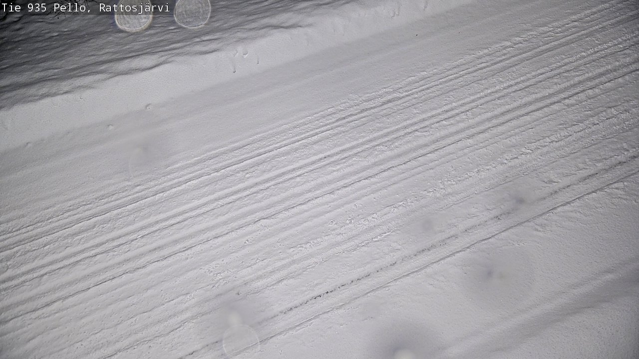 Weather Camera Image Road 935 Rattosjärvi, Pello, Lappi