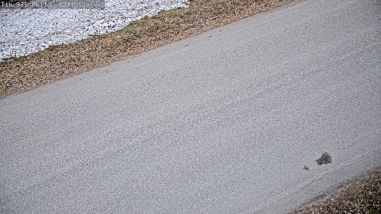 Weather Camera Image Väg 935 Rattosjärvi, Pello, Lappi