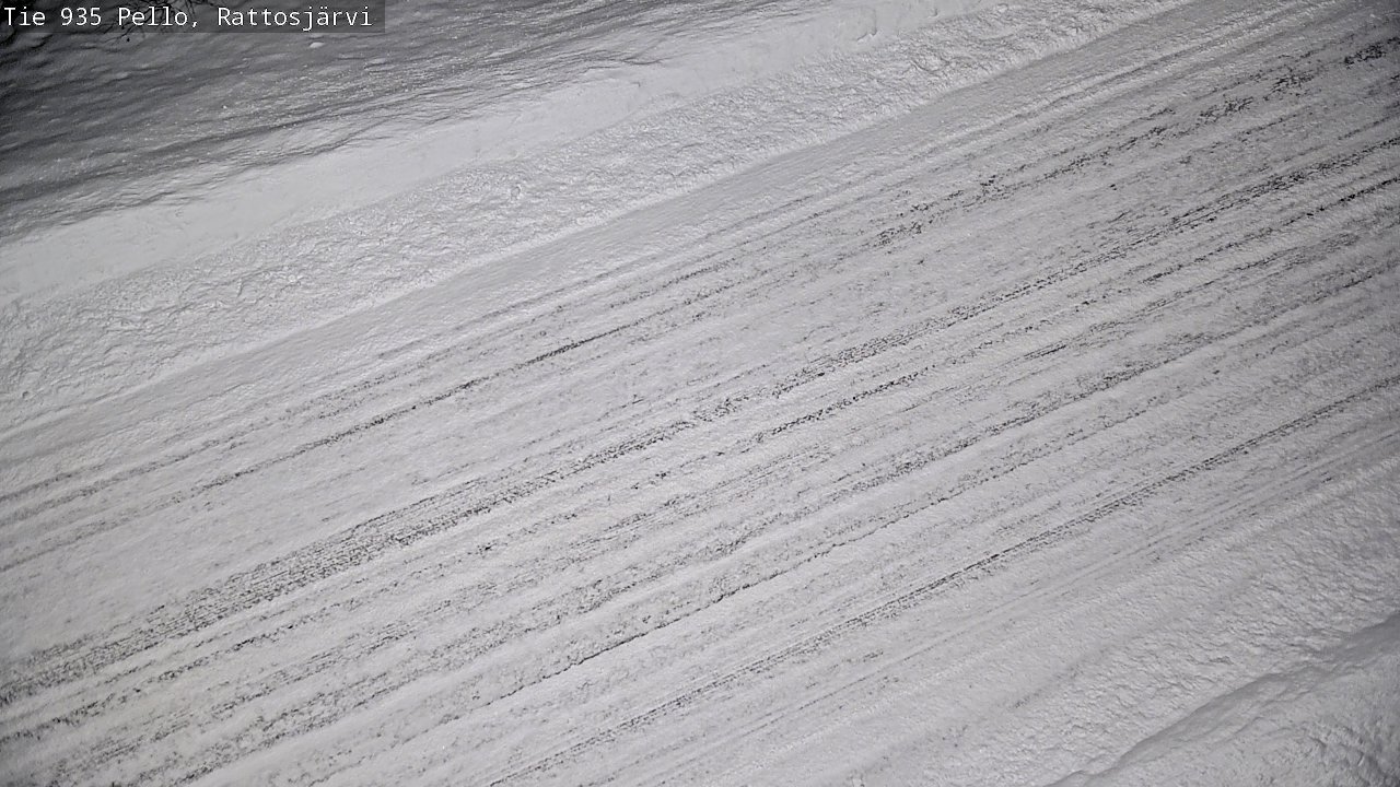 Weather Camera Image Road 935 Rattosjärvi, Pello, Lappi