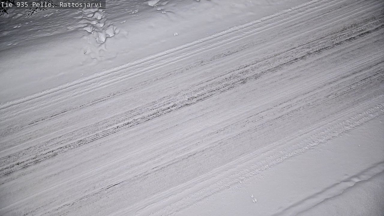 Kelikamerat Kuva Tie 935 Rattosjärvi, Pello, Lappi