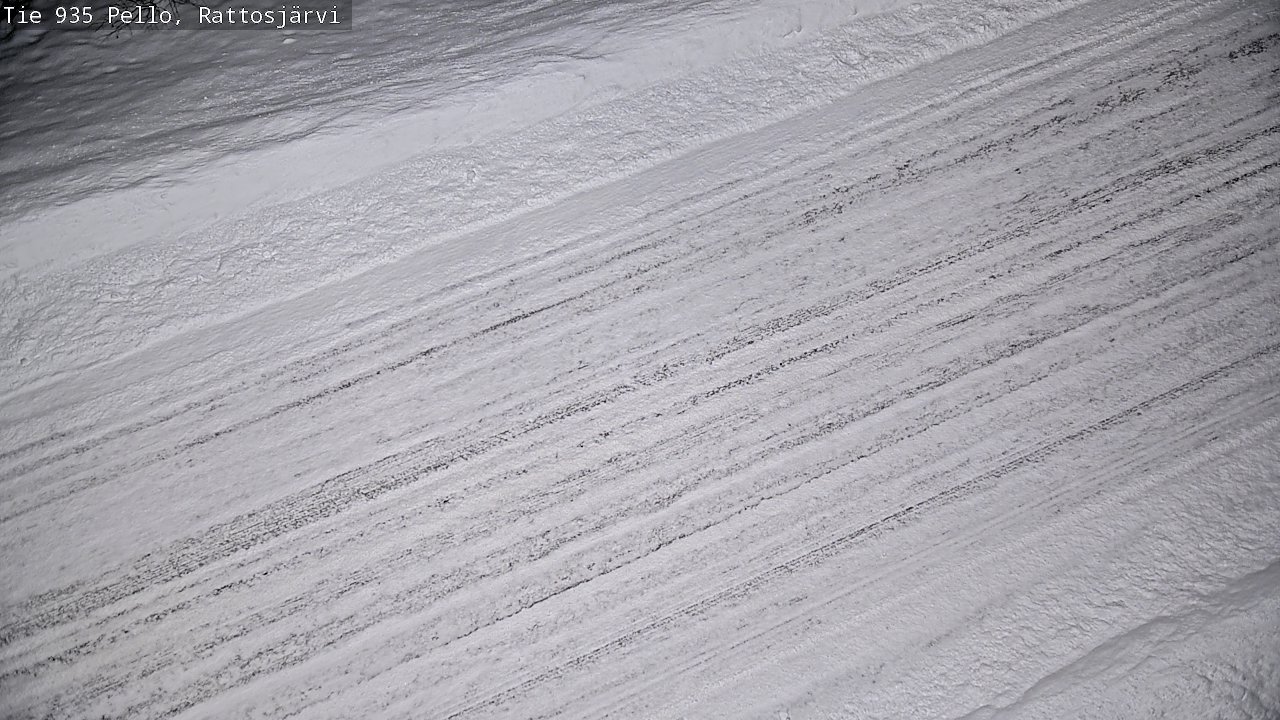 Weather Camera Image Road 935 Rattosjärvi, Pello, Lappi