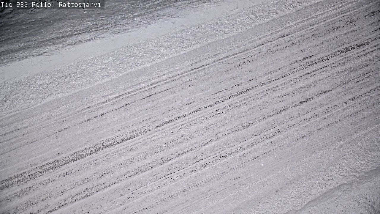 Weather Camera Image Road 935 Rattosjärvi, Pello, Lappi