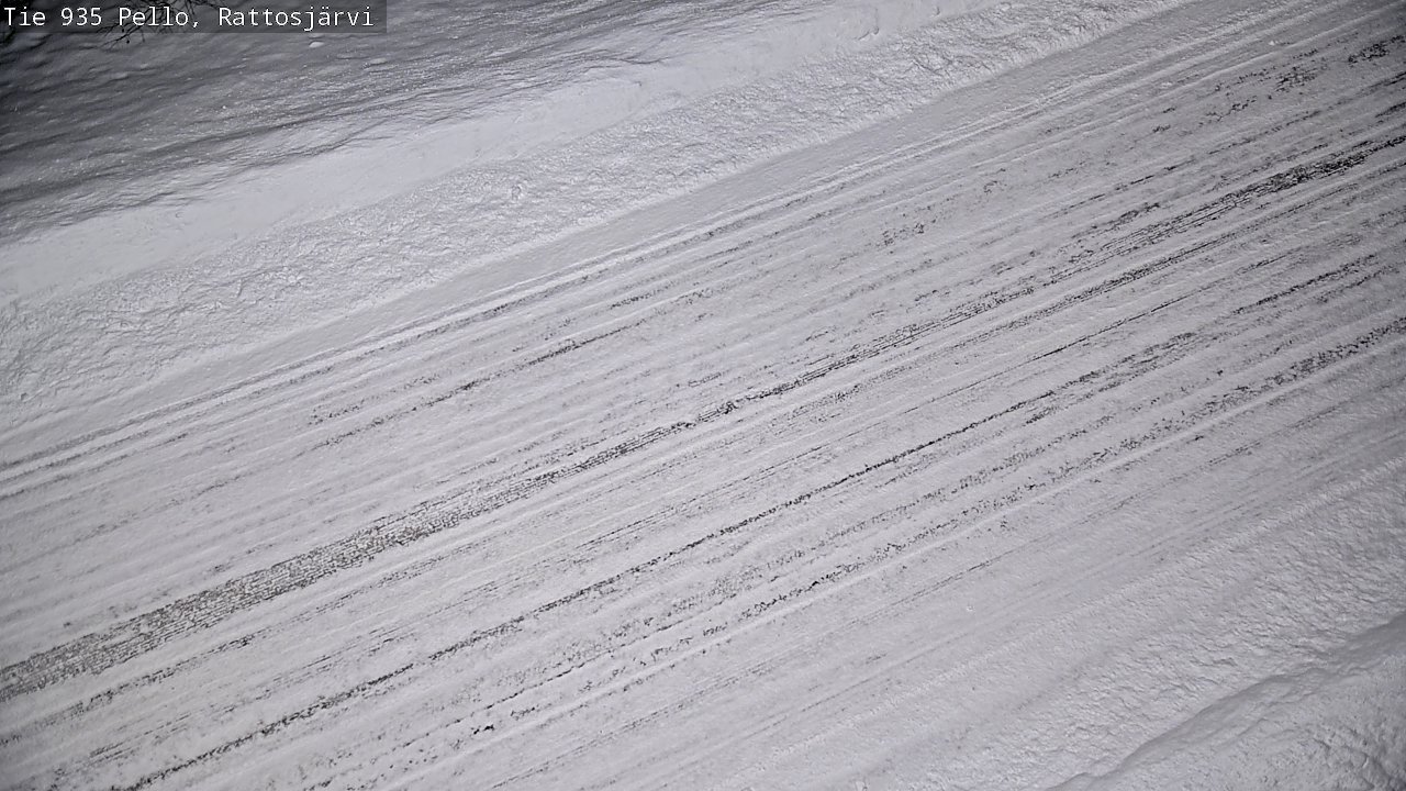 Weather Camera Image Road 935 Rattosjärvi, Pello, Lappi
