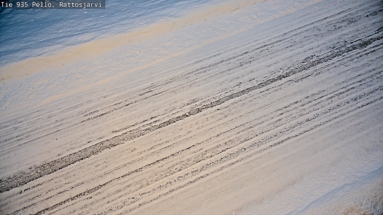 Weather Camera Image Road 935 Rattosjärvi, Pello, Lappi