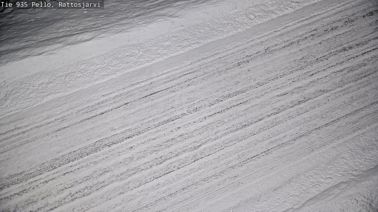 Weather Camera Image Road 935 Rattosjärvi, Pello, Lappi