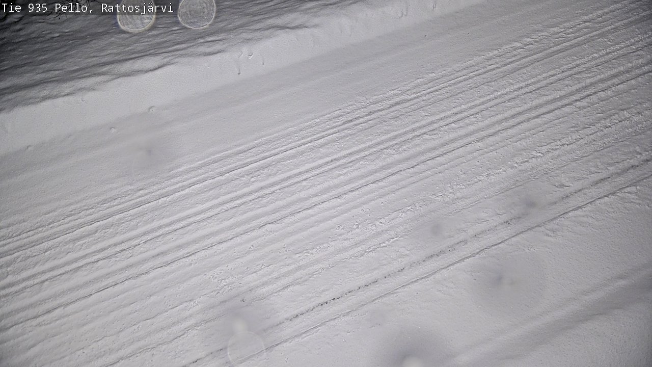 Weather Camera Image Road 935 Rattosjärvi, Pello, Lappi