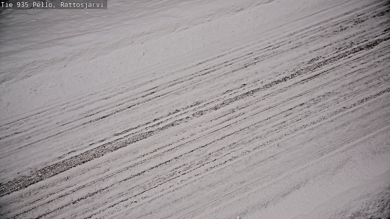 Weather Camera Image Road 935 Rattosjärvi, Pello, Lappi