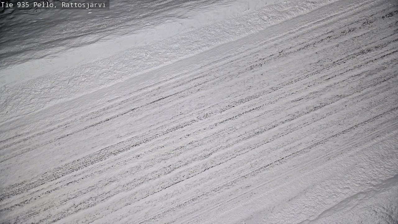 Weather Camera Image Road 935 Rattosjärvi, Pello, Lappi