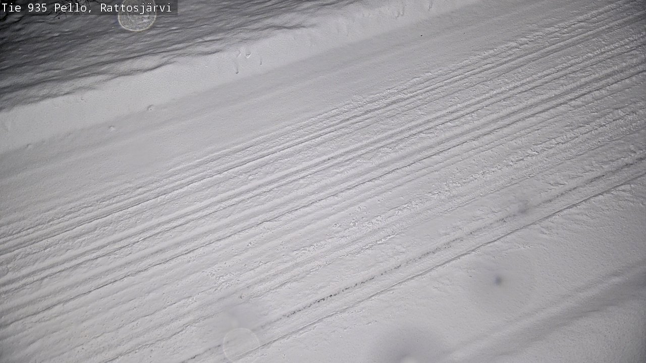 Weather Camera Image Road 935 Rattosjärvi, Pello, Lappi