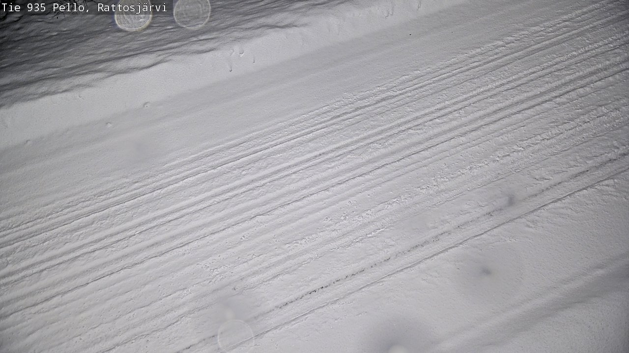 Weather Camera Image Road 935 Rattosjärvi, Pello, Lappi