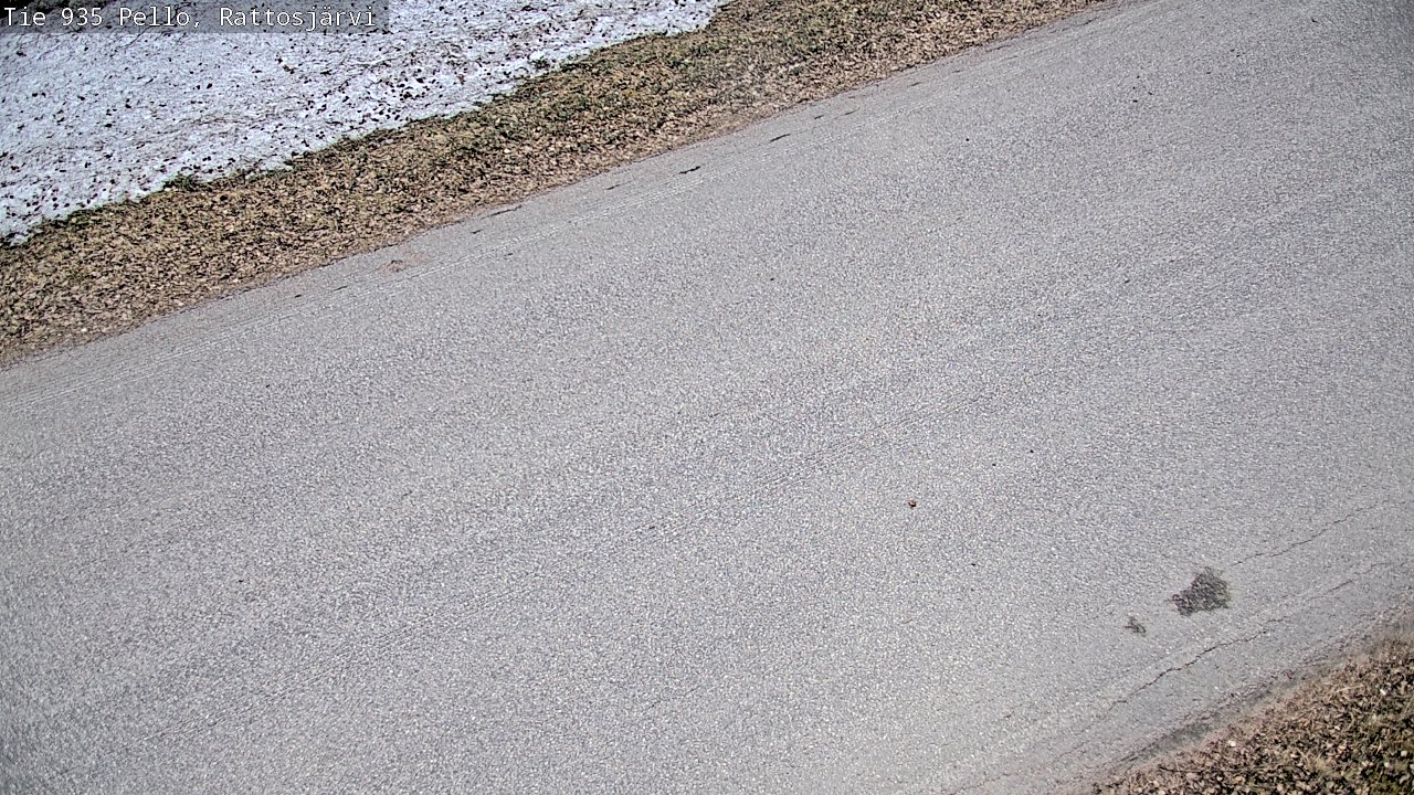 Weather Camera Image Väg 935 Rattosjärvi, Pello, Lappi