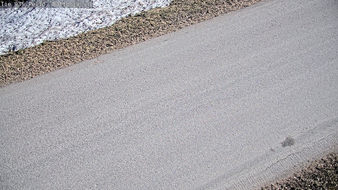 Weather Camera Image Väg 935 Rattosjärvi, Pello, Lappi